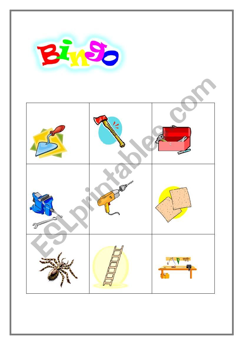 tools  worksheet