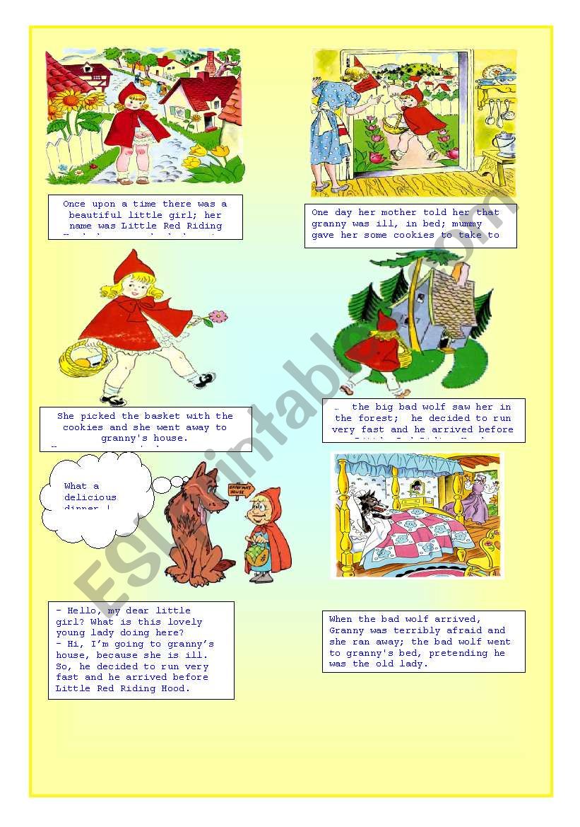 LittleRedRidingHood (1/2) worksheet