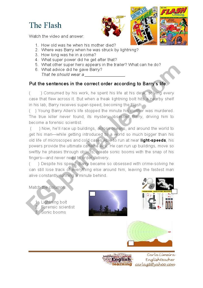 The Flash worksheet