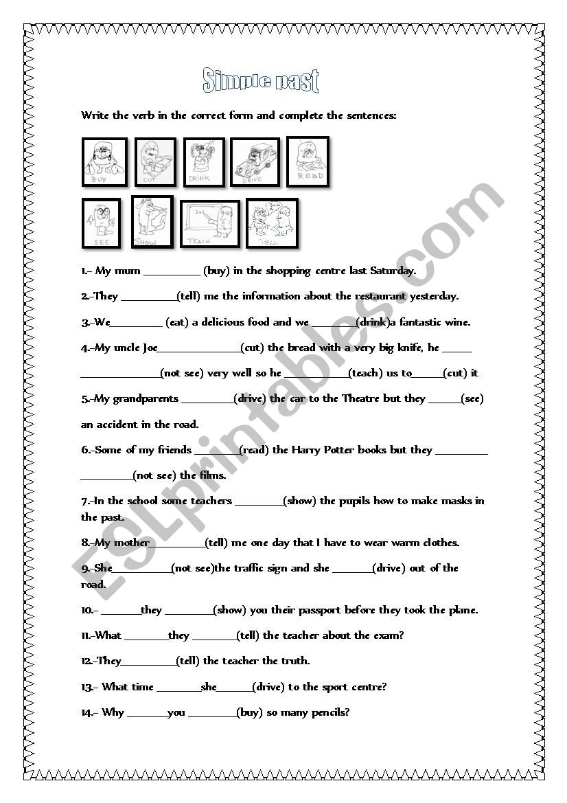 Present simple worksheet