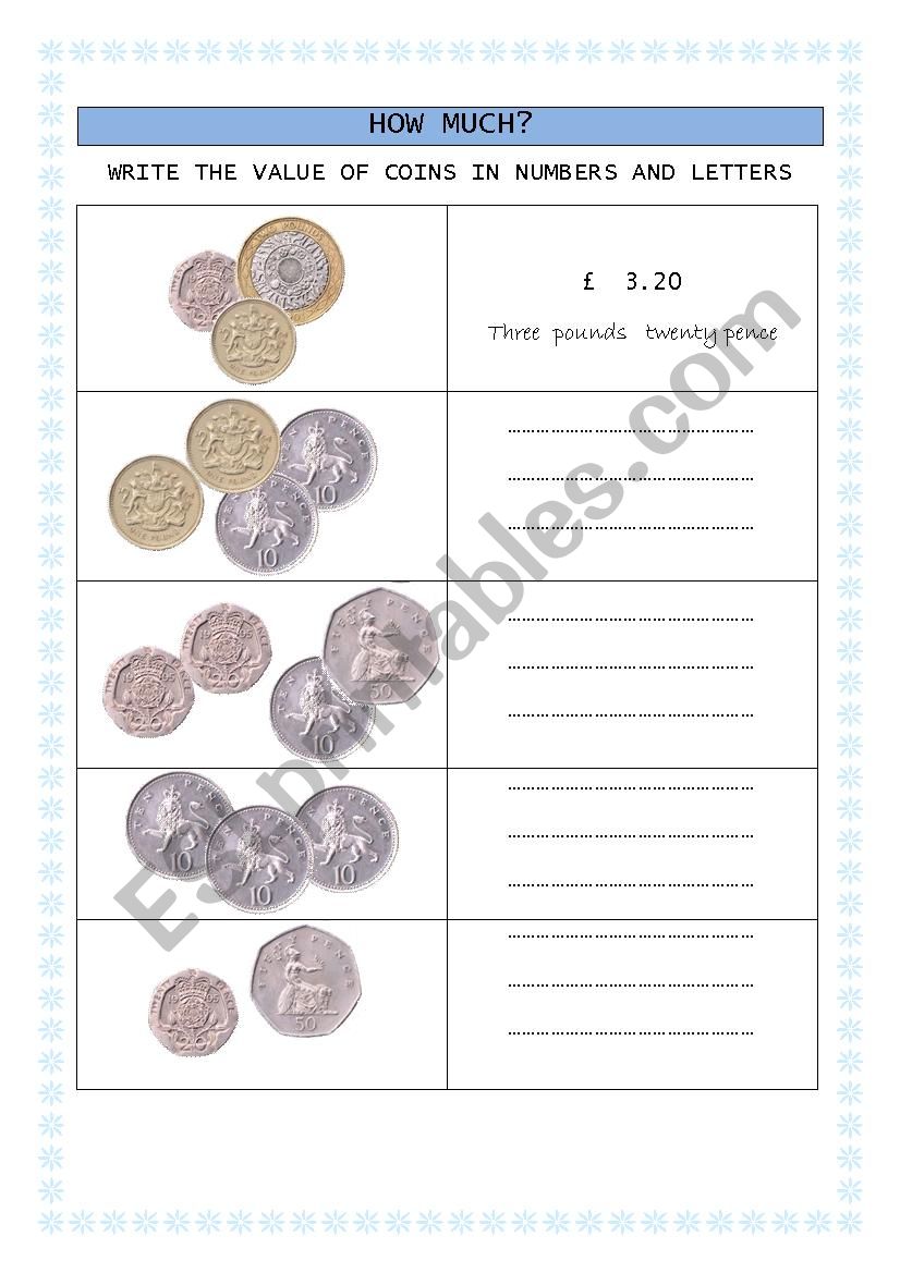 british coins worksheet