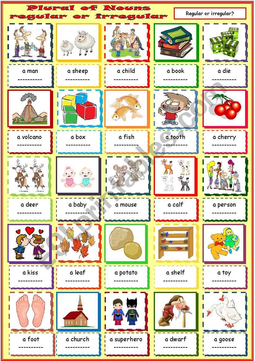 Plural of Nouns - regular or irregular?