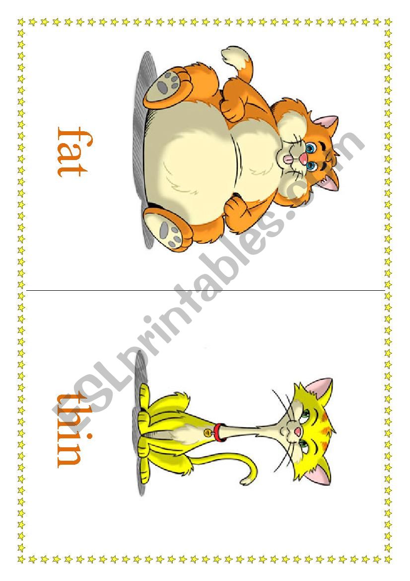 Opposites (flashcards) worksheet