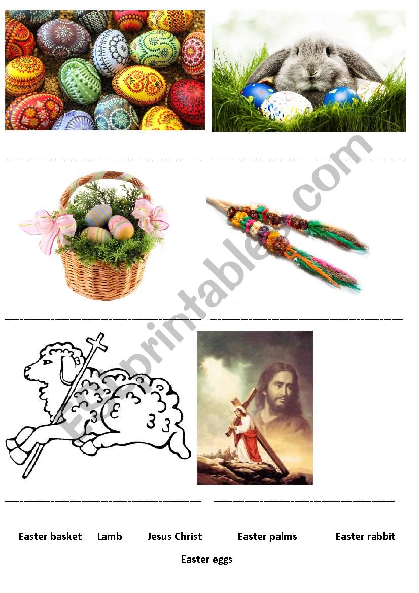 Symbols of Easter worksheet
