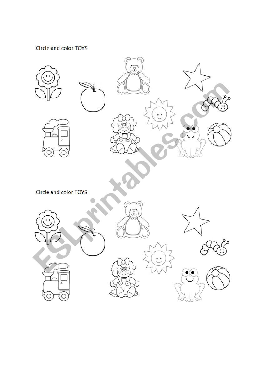 TOYS worksheet
