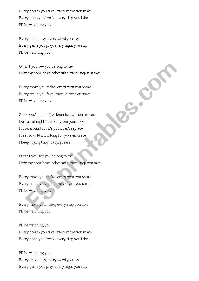 Every breath your take, David Bowie, Puff Daddy