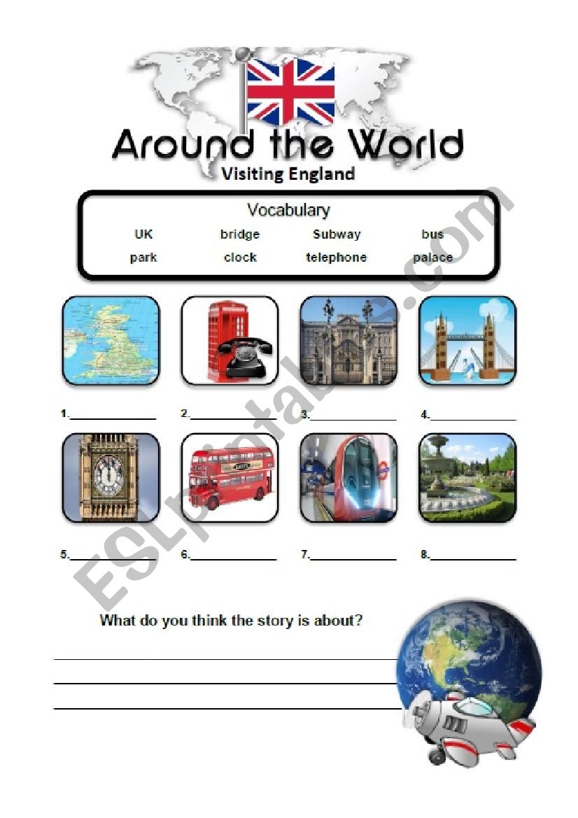 London Travel Story Lesson worksheet