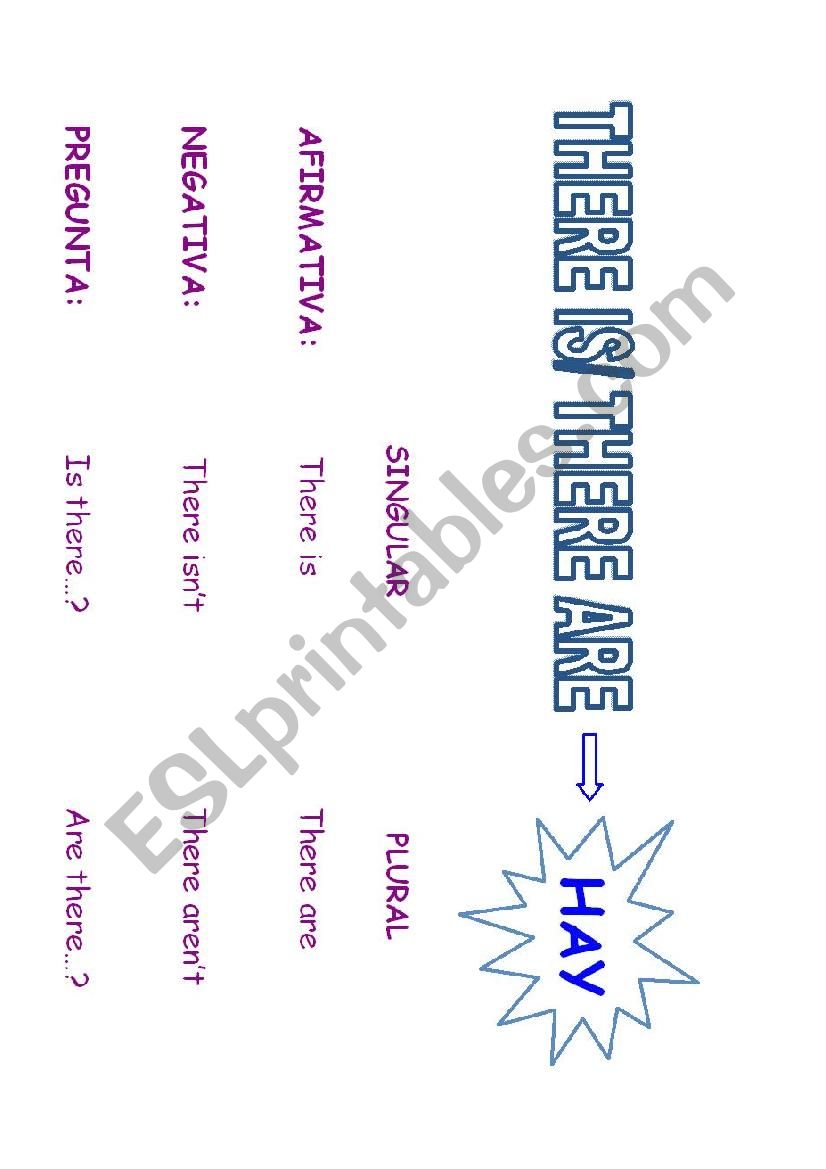 there is there are worksheet