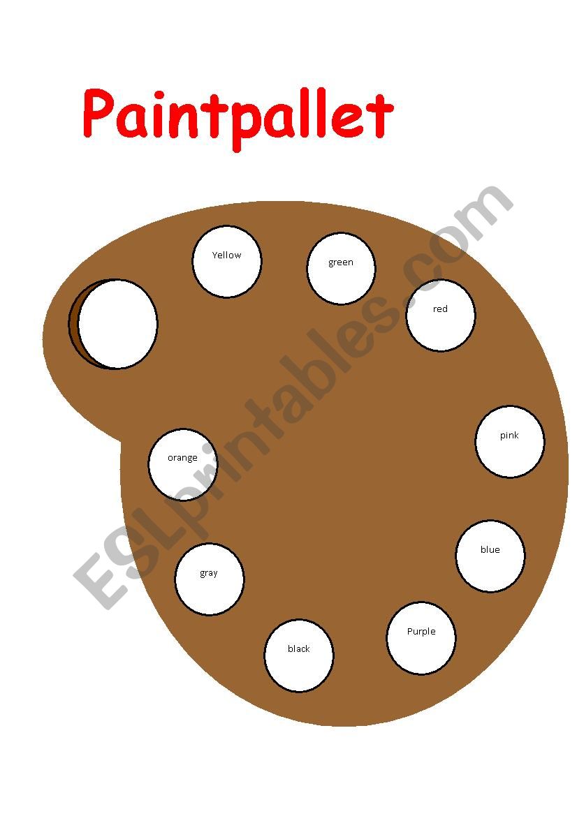 paint pallet worksheet