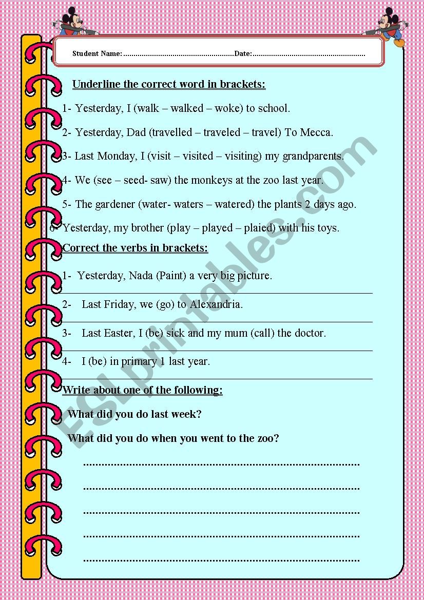 Past Simple  worksheet