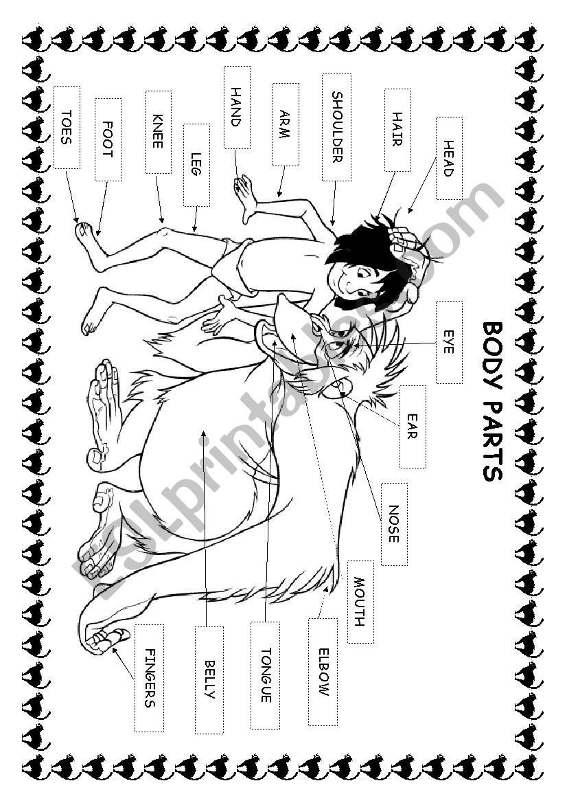 Mowgli and King LouieÂ´s Body Parts