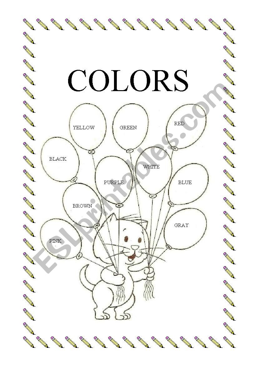 Colors worksheet