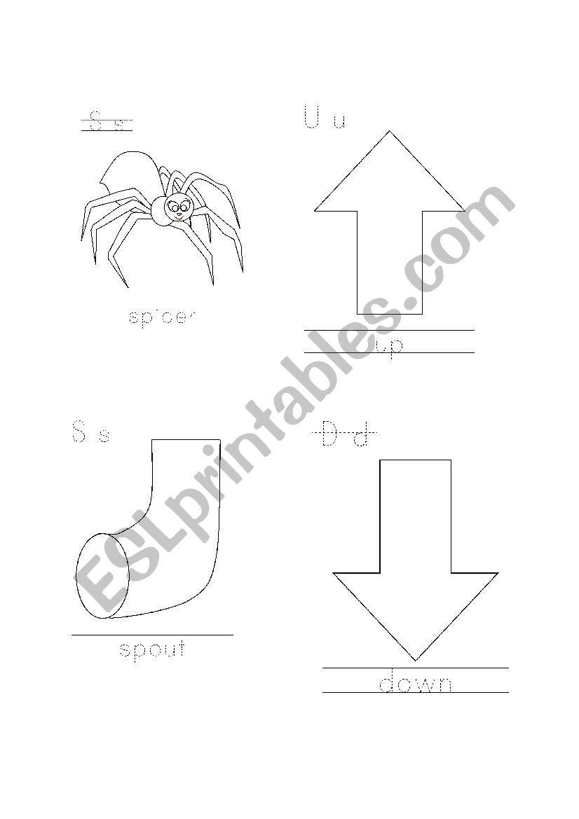 itsy bitsy spider mini-book worksheet