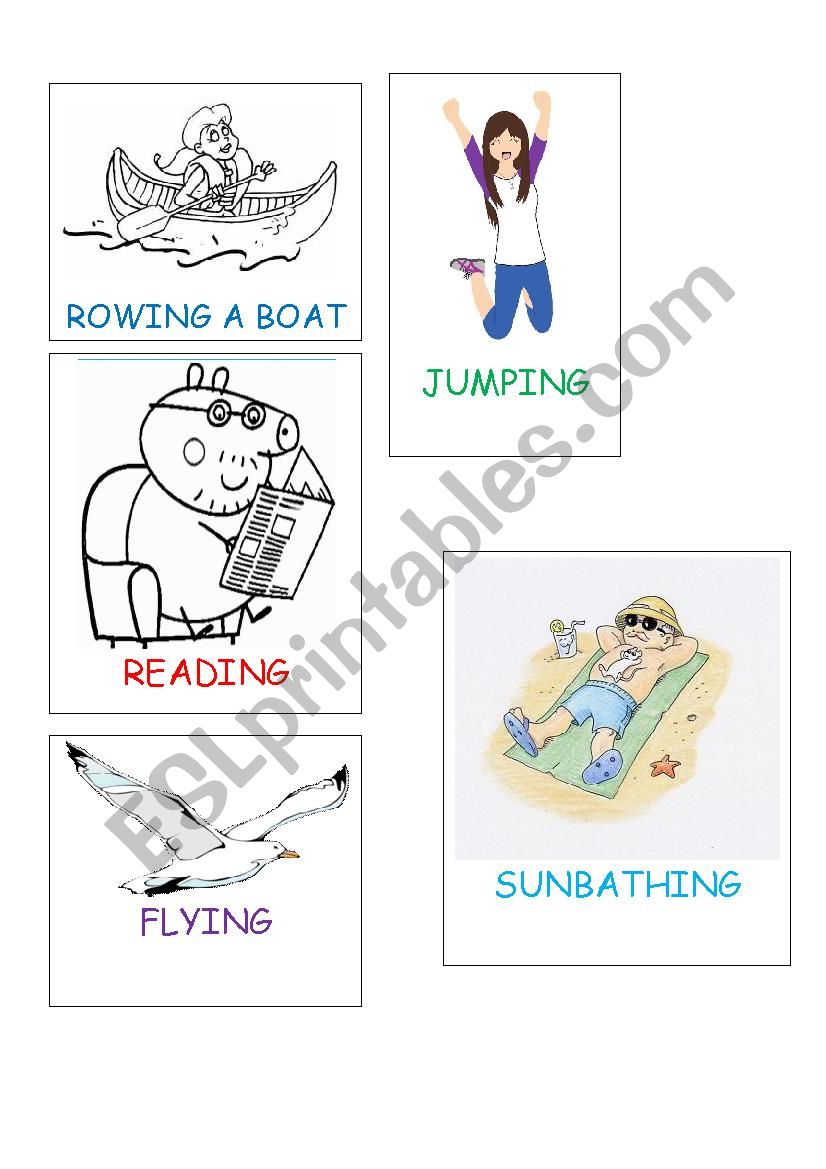 At the Beach- Flashcards worksheet