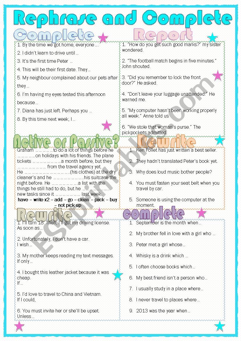 Grammar Practice worksheet