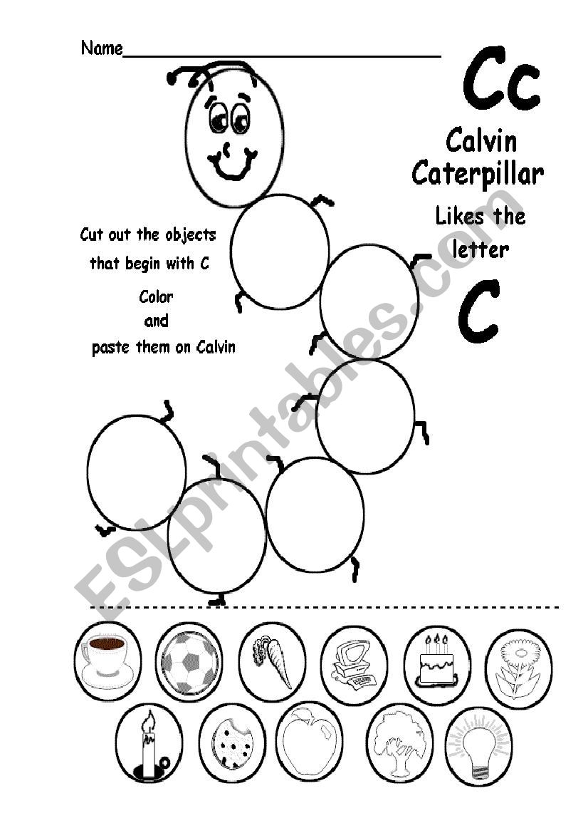 The Very Hungry Caterpillar---letter C