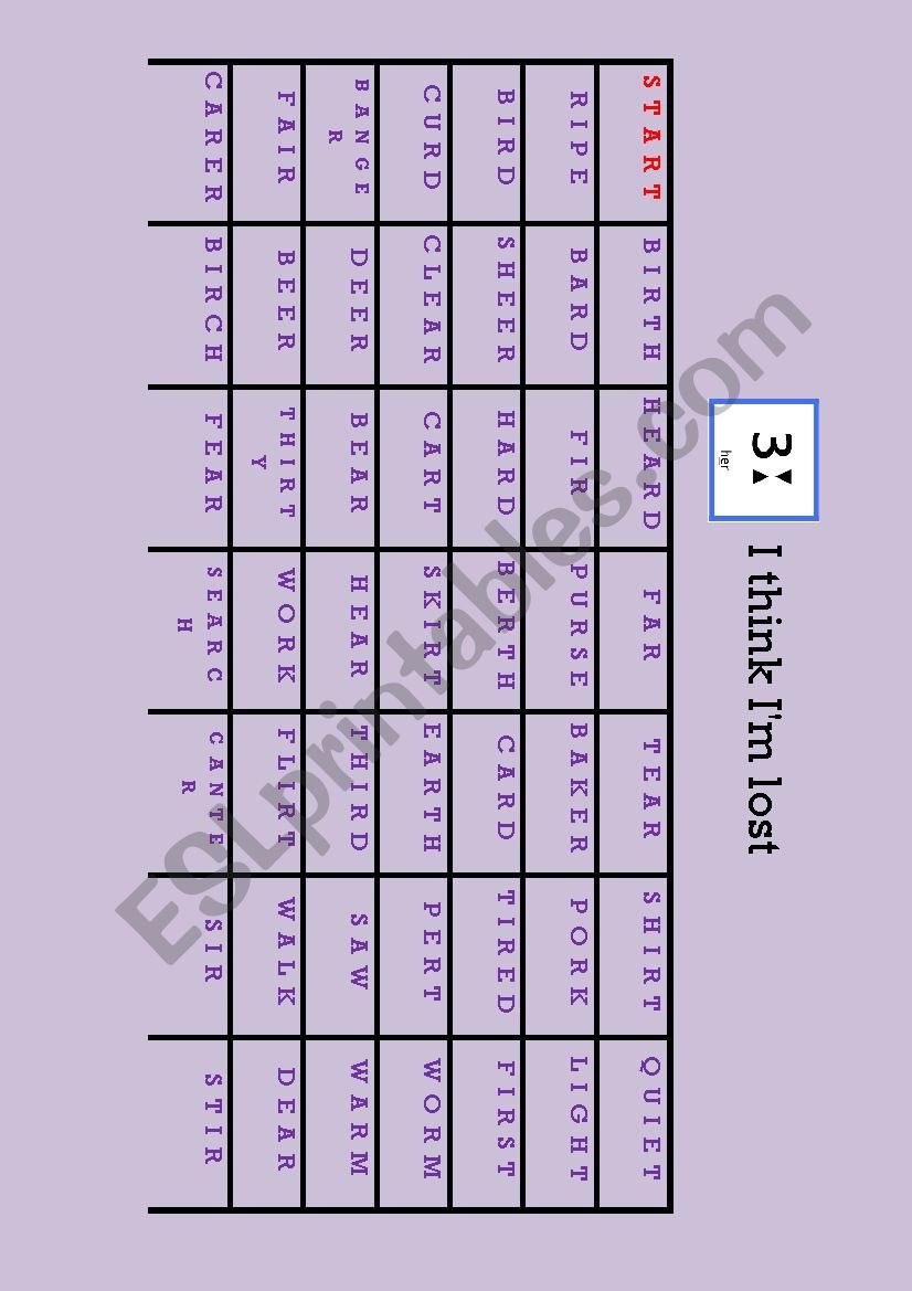 Pronunciation Maze worksheet