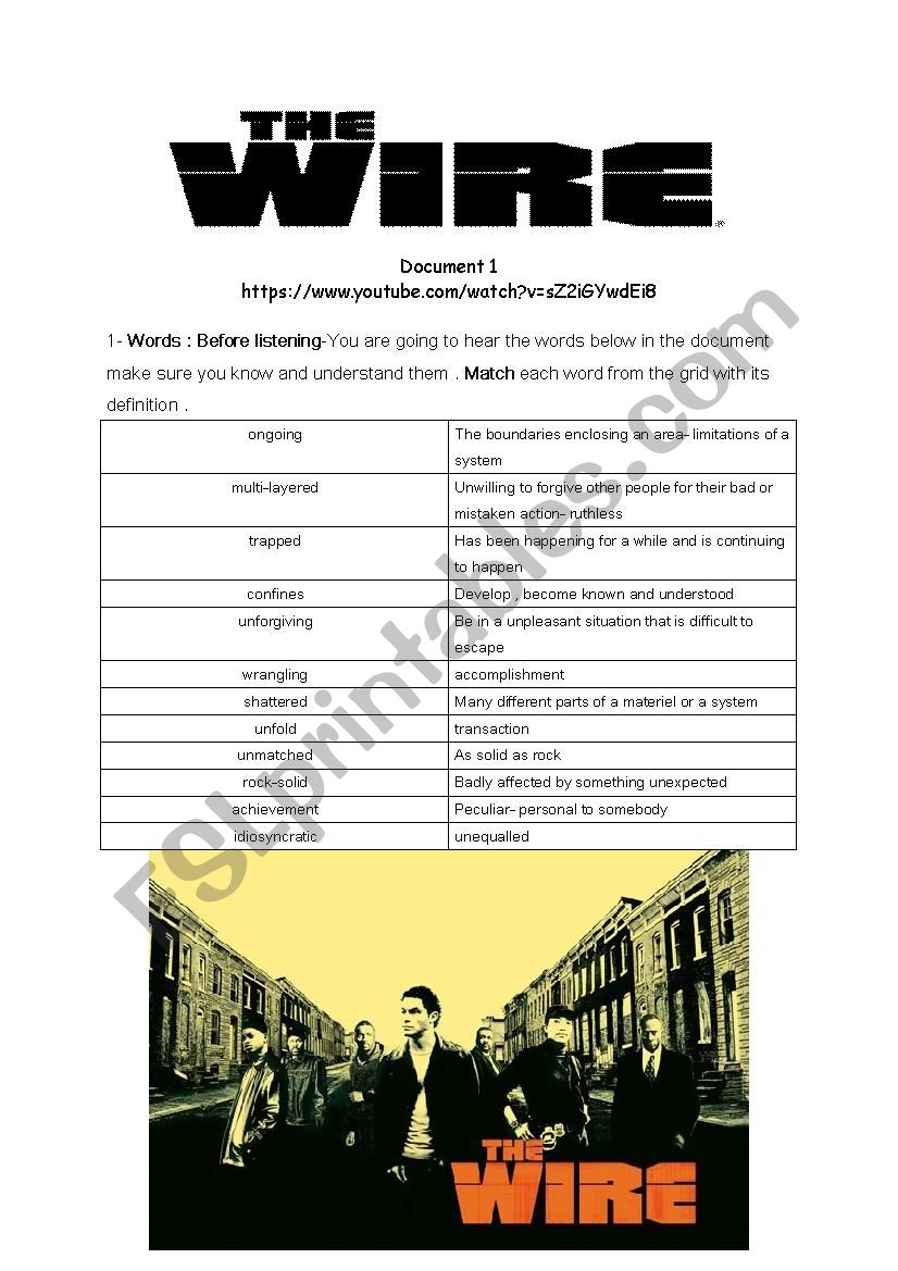 The Wire - Charlie Brooker on The Wire -Oral Comprehension