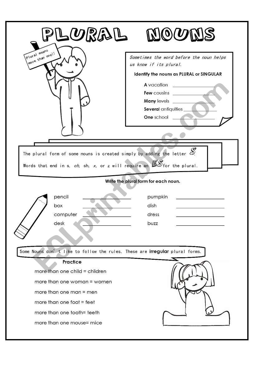 Plural Nouns worksheet