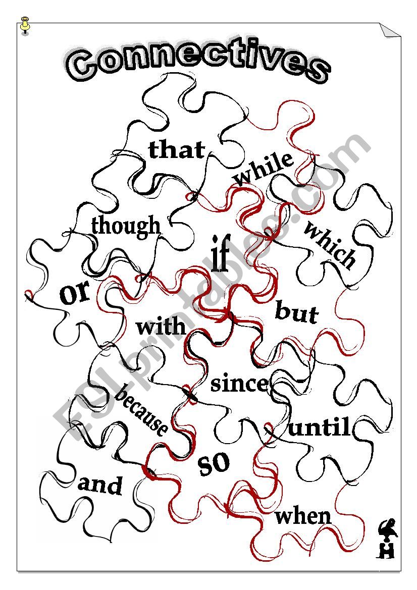 connectives puzzle worksheet