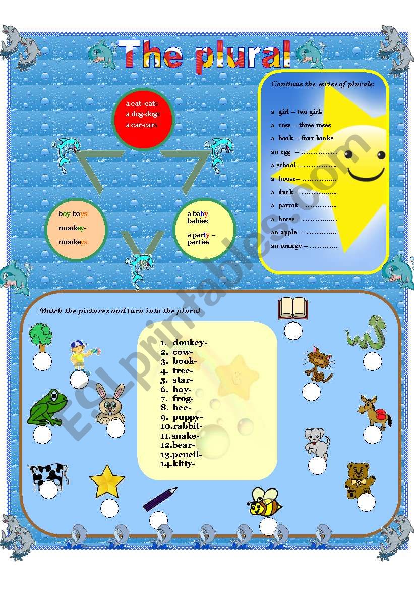 PLURALS worksheet