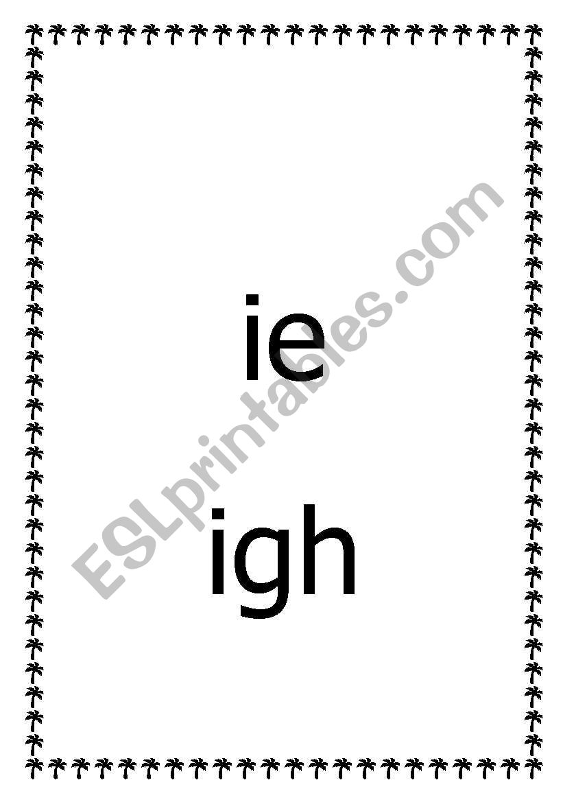Worksheet: ie and igh words worksheet