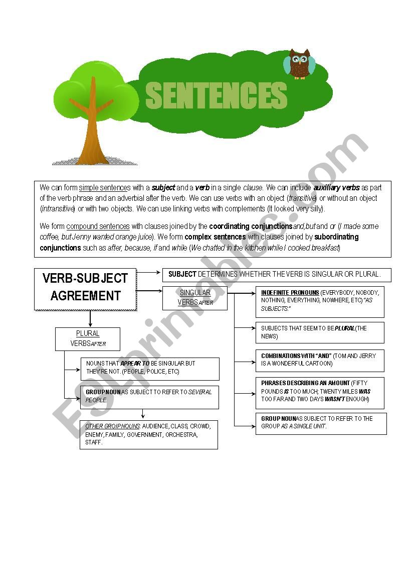 SENTENCES (THEORY & ACTIVITIES)