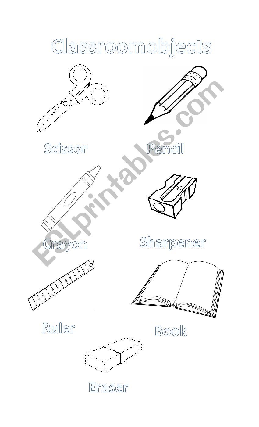 Classroom Object worksheet