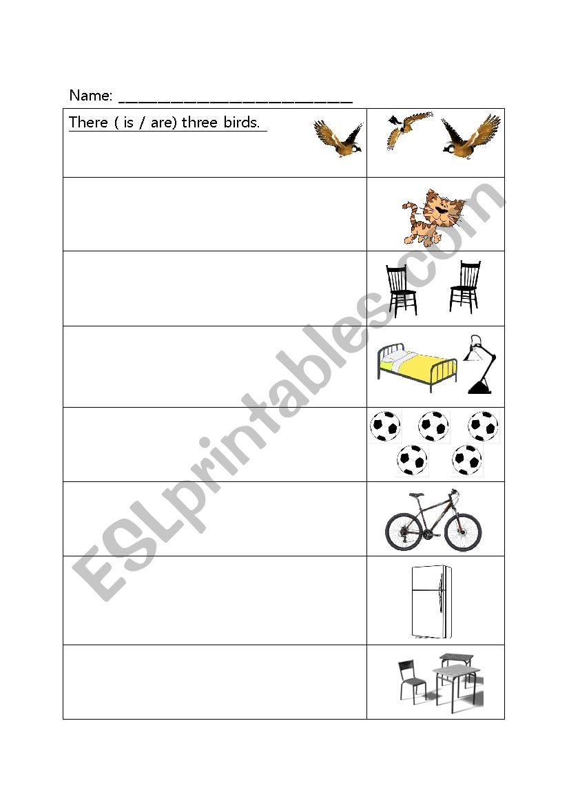 There is/There are - worksheet