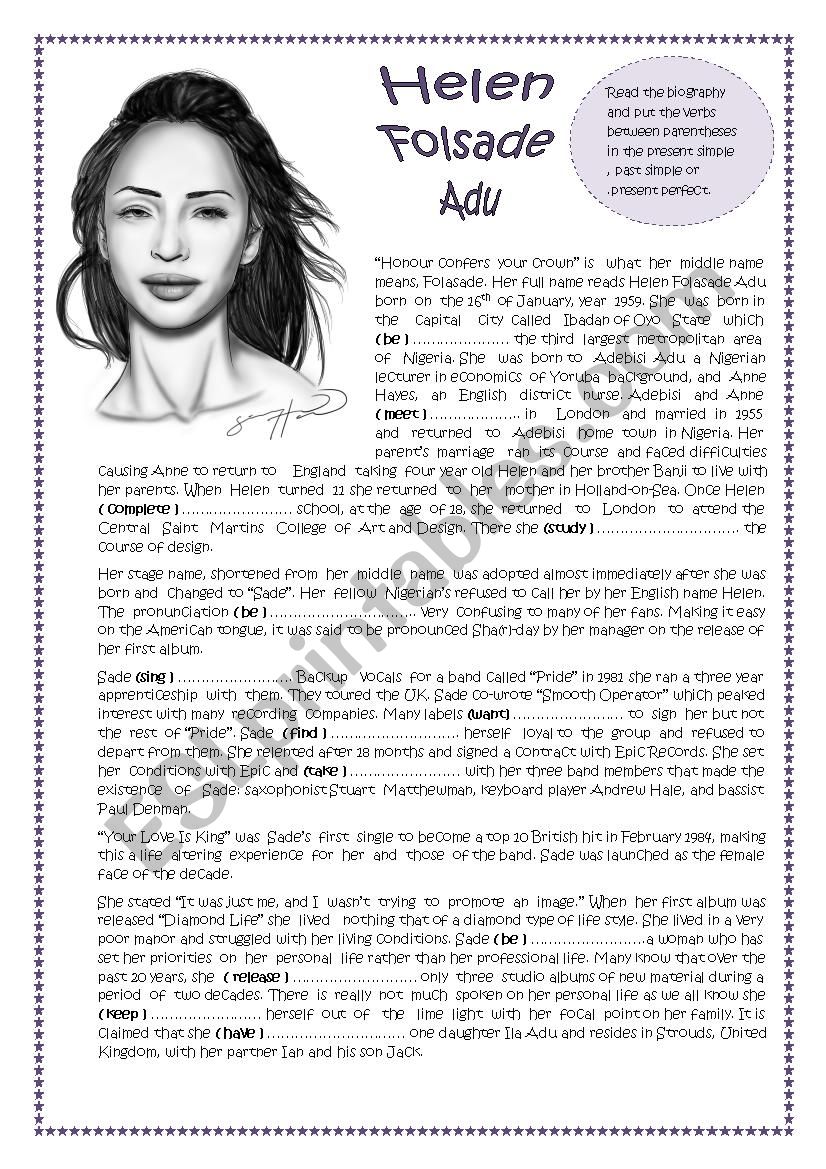 Helen Folsade Adu worksheet