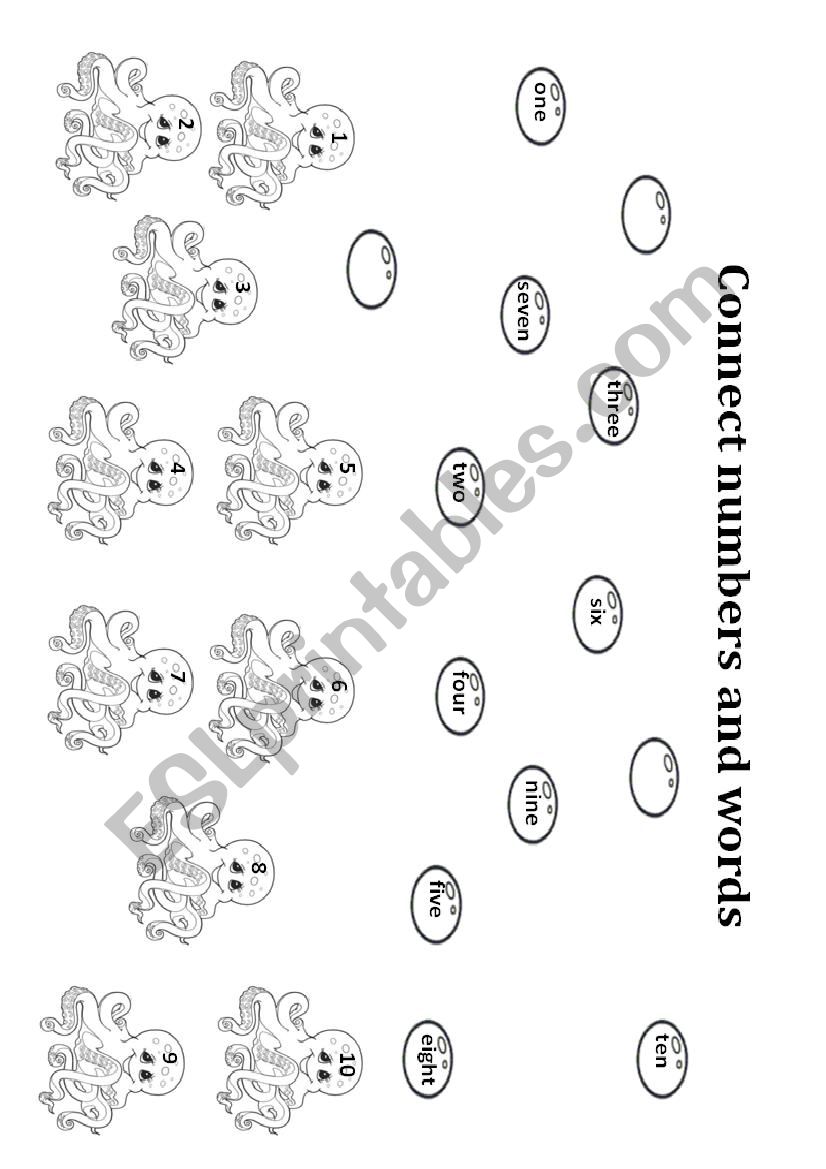 numbers worksheet