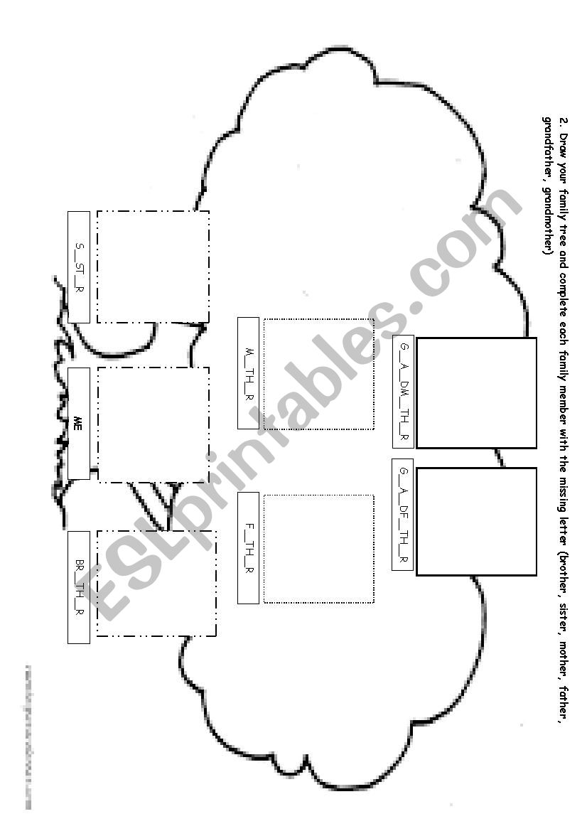 Family tree worksheet