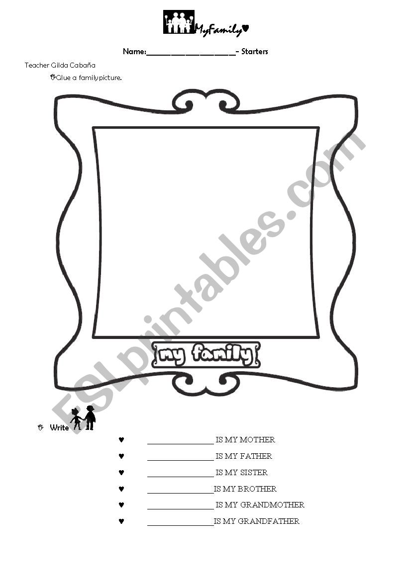 Great Family photos! ♥ worksheet