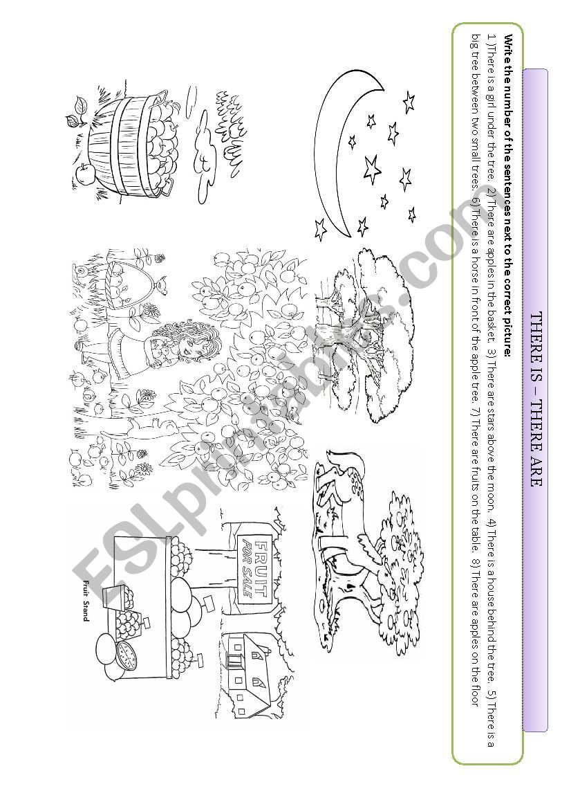 There is - there are matching worksheet