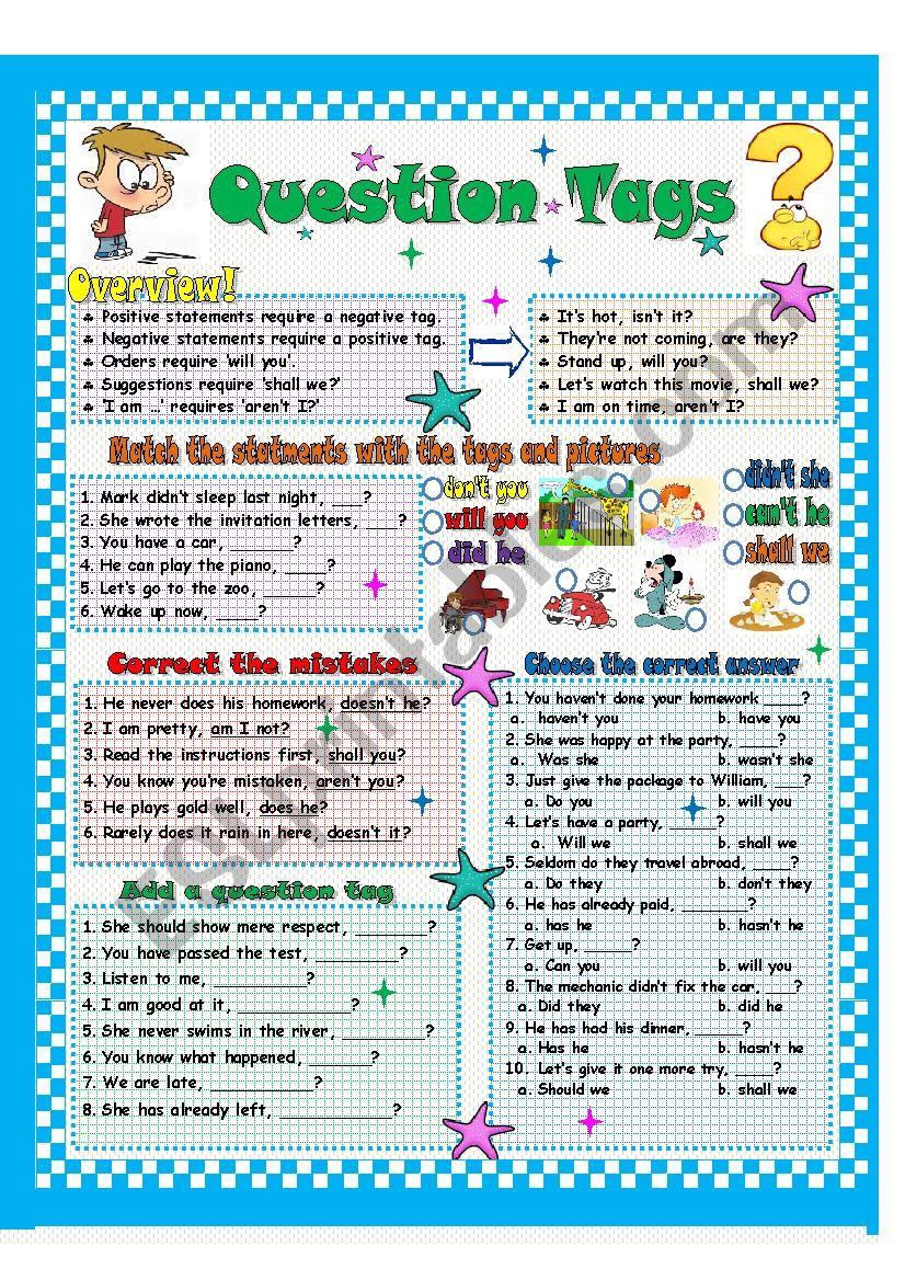 Question Tags worksheet