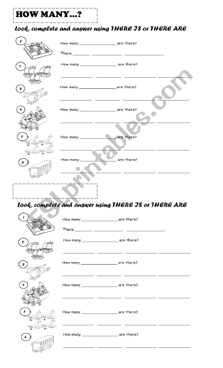 How many...? worksheet