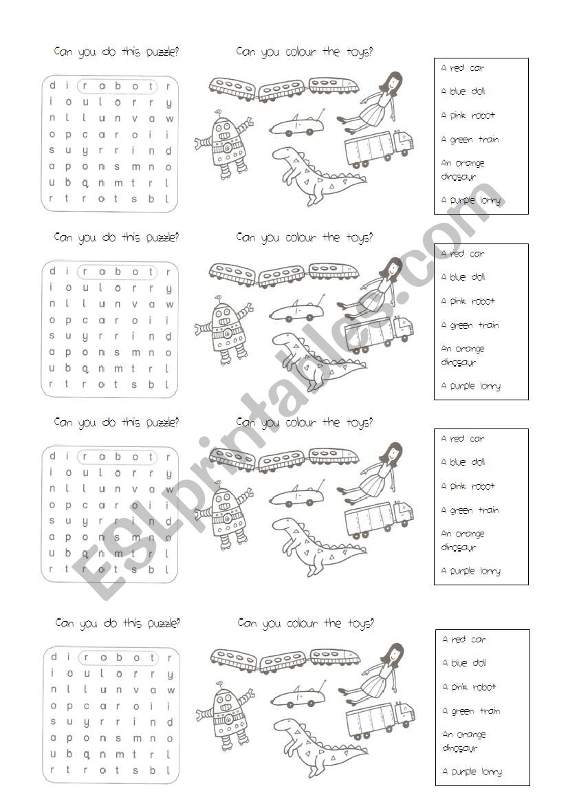 Happy Street 1 - Toys worksheet