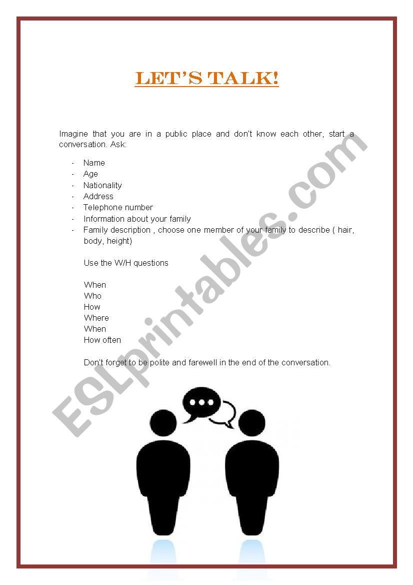 Asking personal information. worksheet