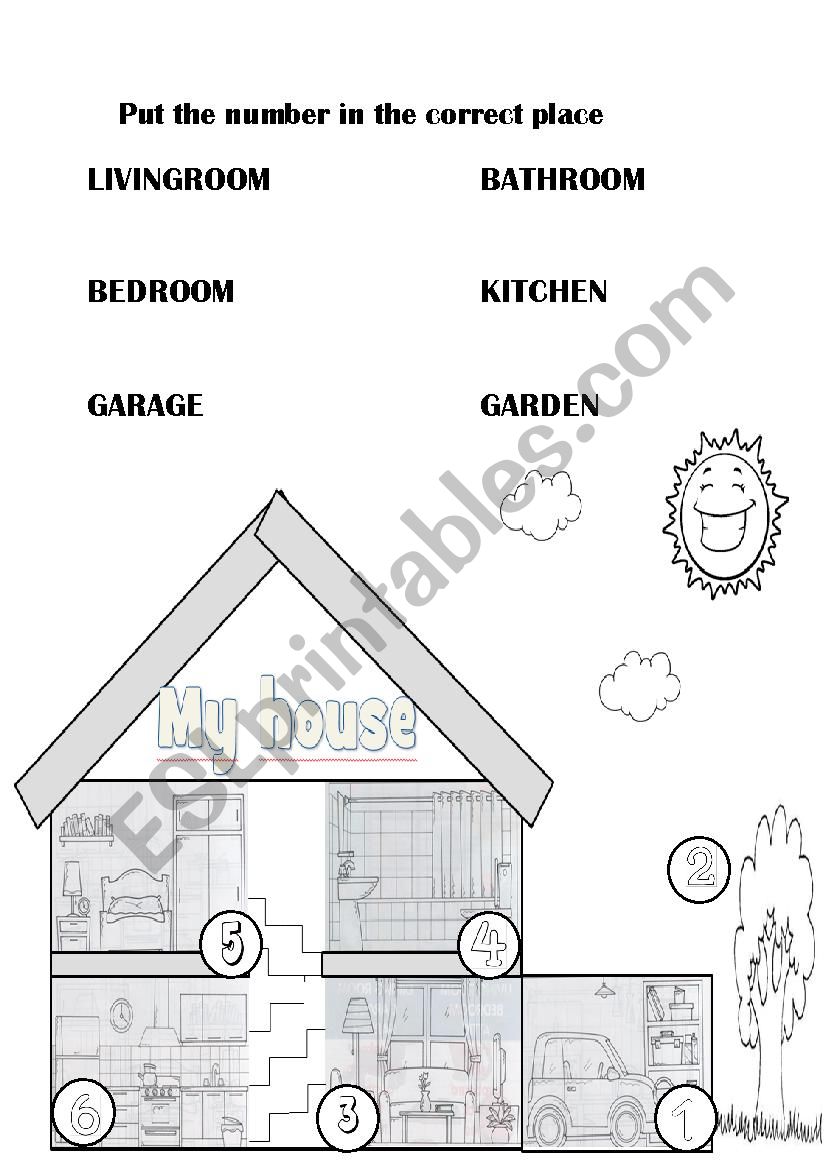 My house worksheet