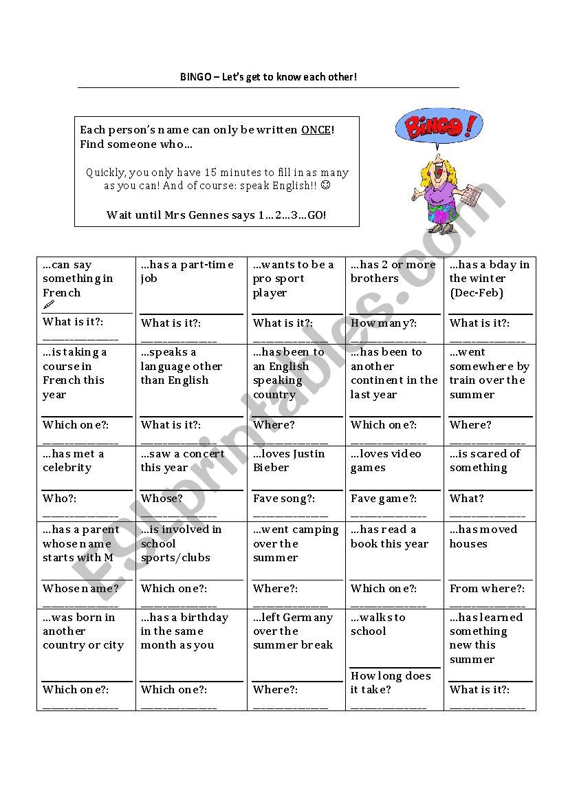 To each get other bingo know Bridal Shower