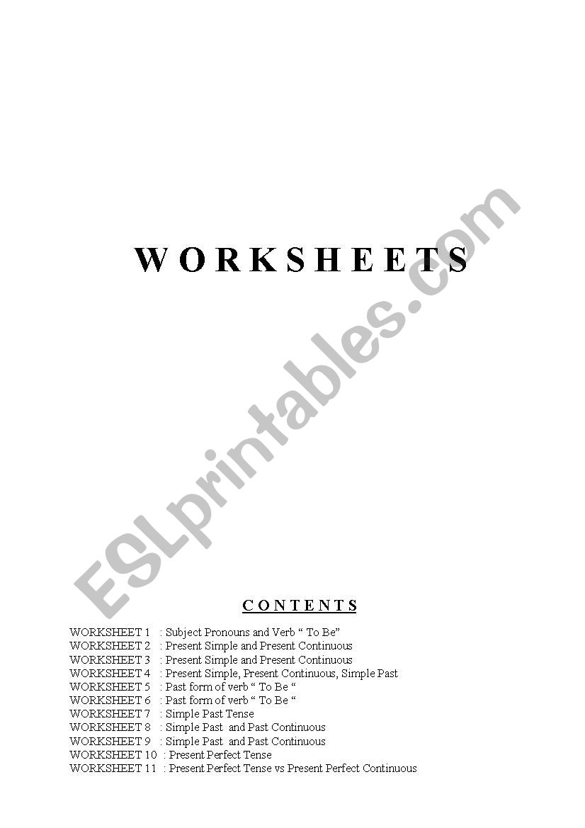 Worksheets worksheet