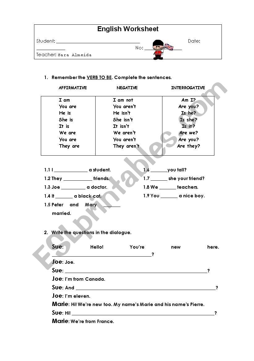 worksheet (2 pages) worksheet