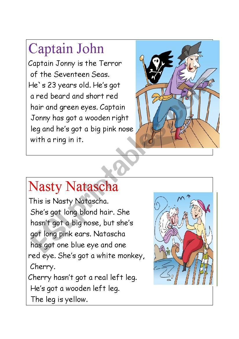 Pirates worksheet