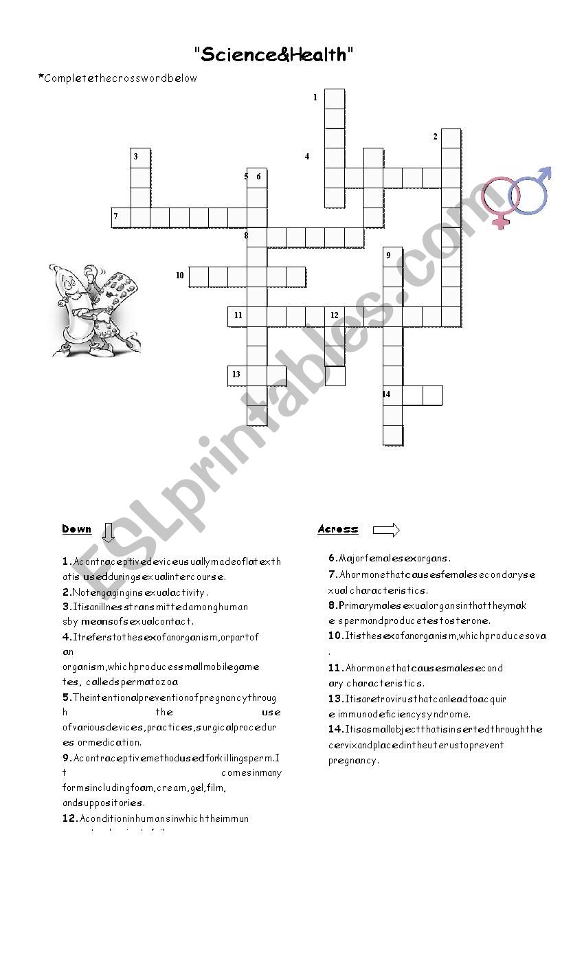 science and health worksheet