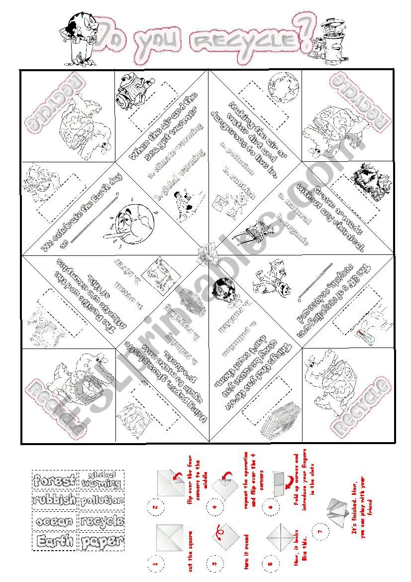 Environment and Nature Cootie Catcher