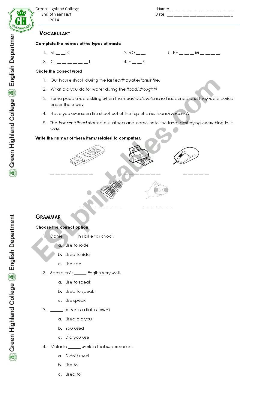 2nd Conditional, Passive voice test