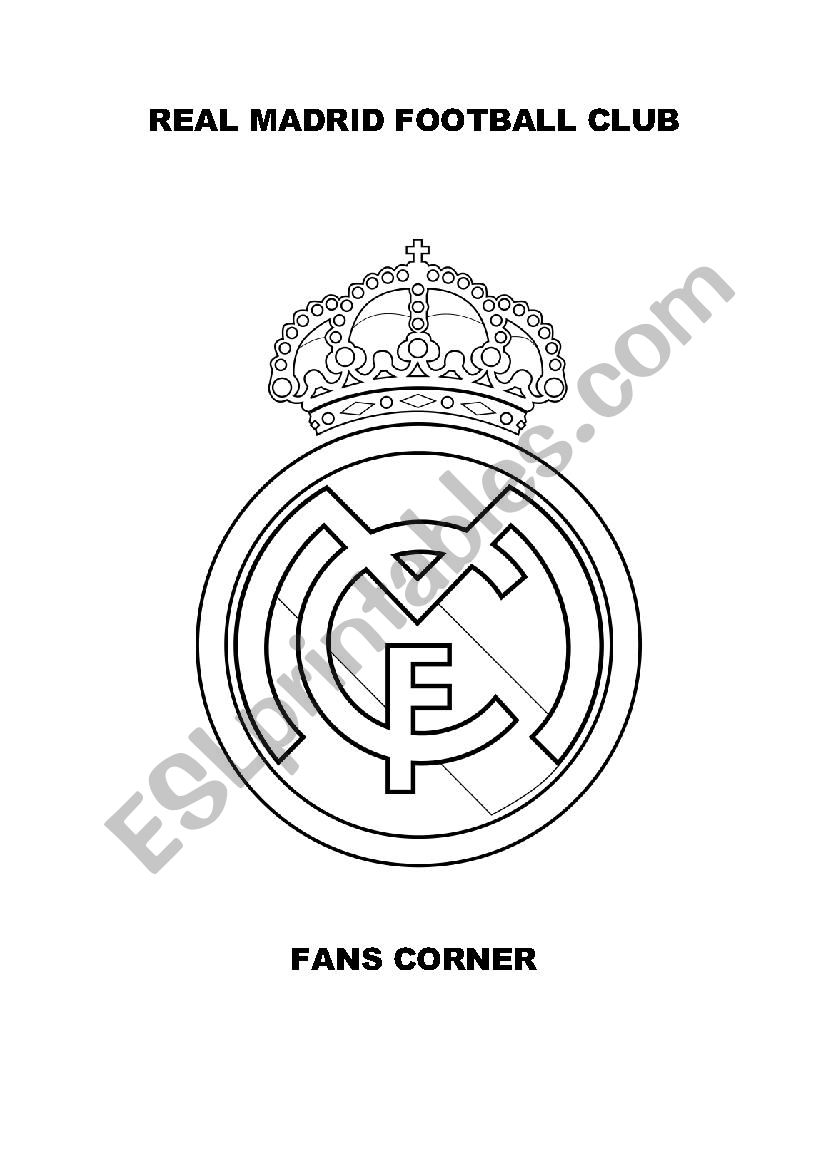 Real Madrid Coloring Pages