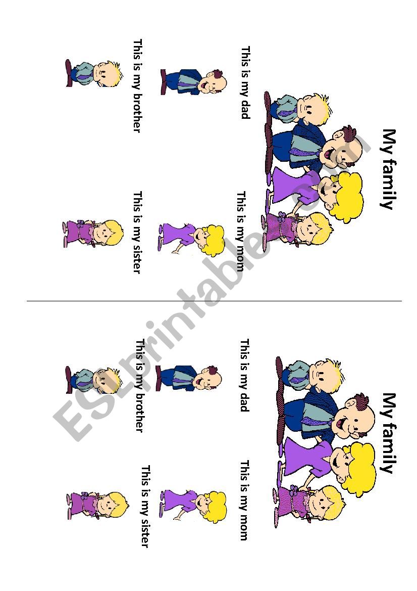 Family members worksheet