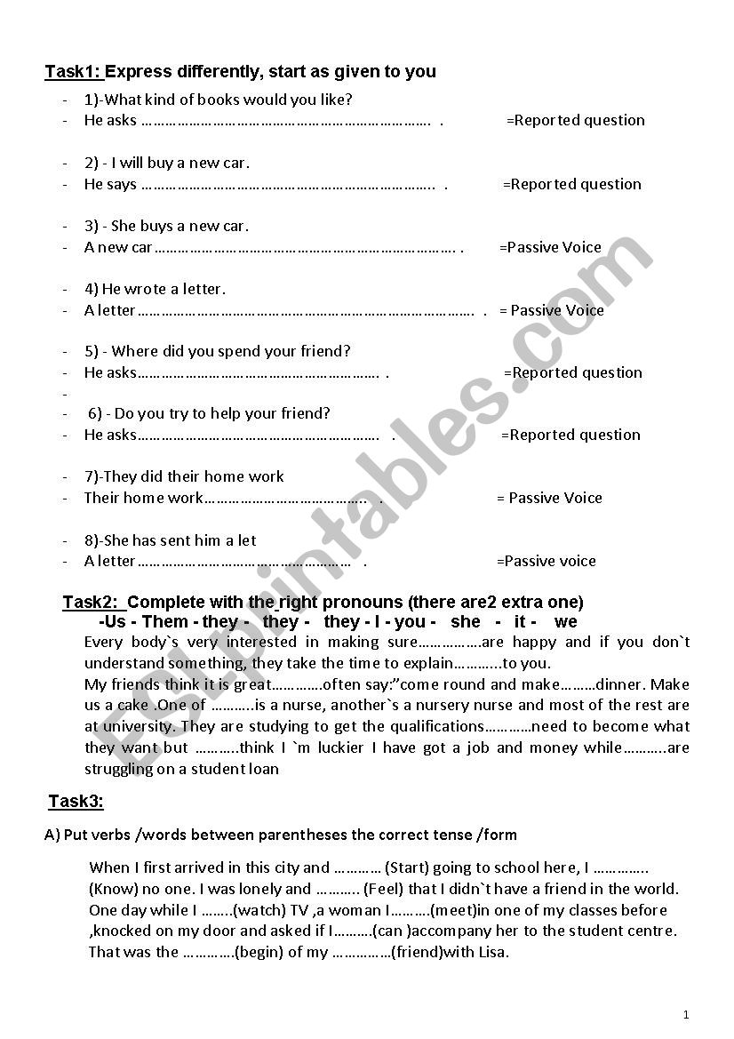 rmedial for 1st year student worksheet