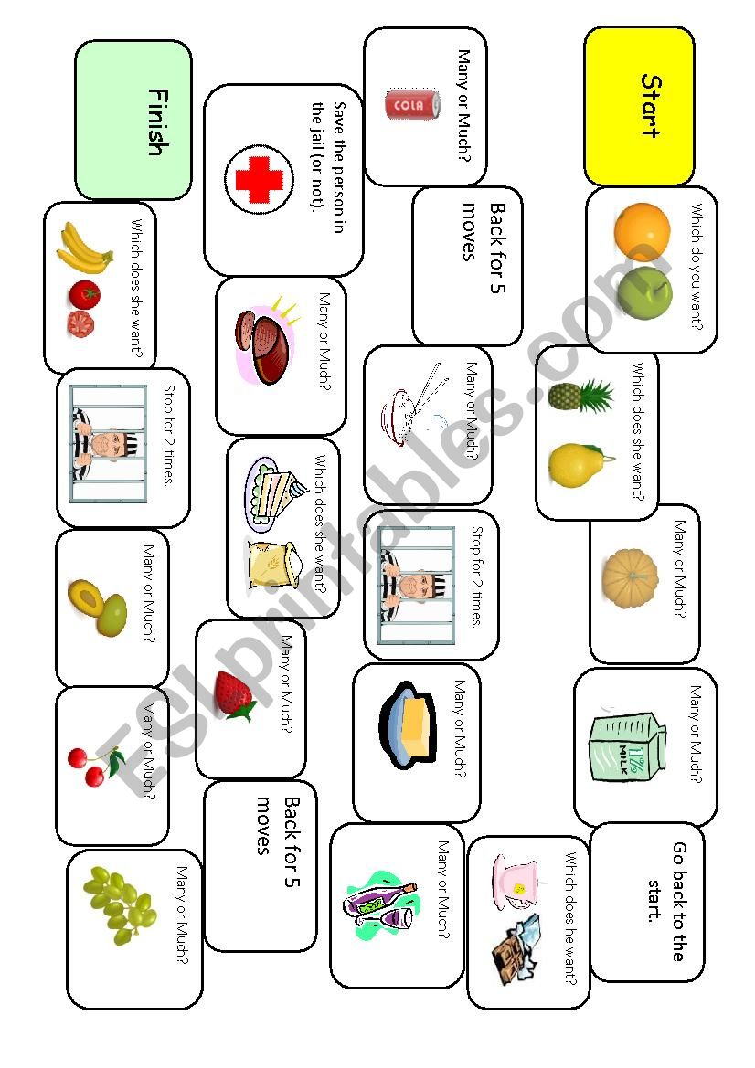 A board game---Which / How many & How much